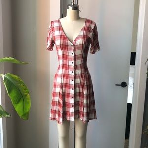 Plaid dress urban outfitters
